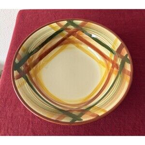 Vintage 1940s/1950s Vernon Kilns Vernonware Homespun Vegetable Serving Bowl 9"